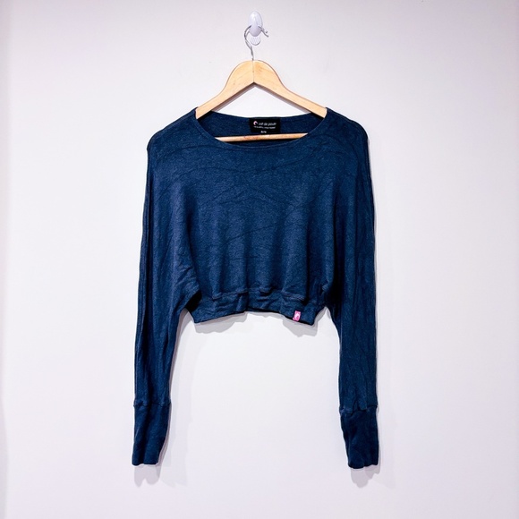 🌼 NWOT 🌼 LAIT DE POULE Grey crop top - Picture 1 of 7